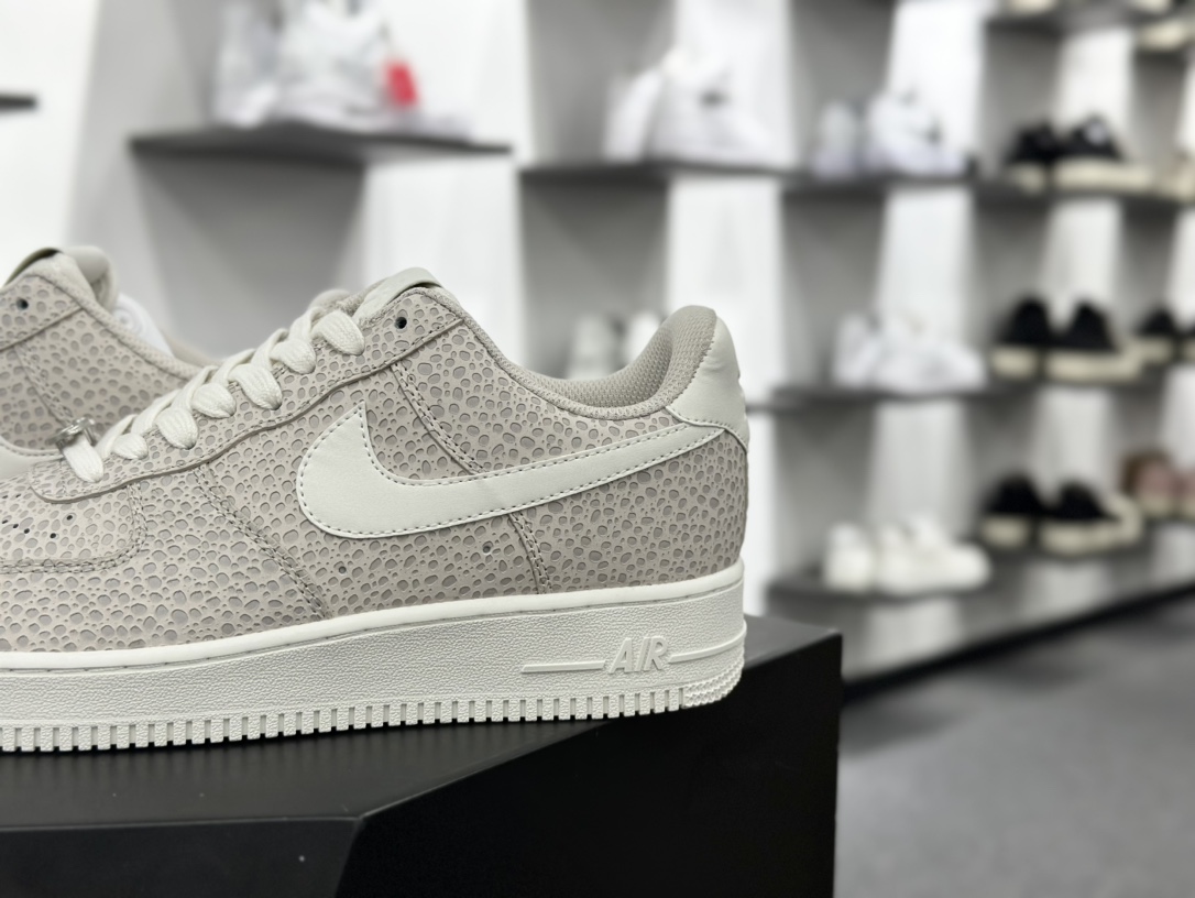 耐克Nike Air Force 1 '07 Low”Safari Phantom”空军一号系列经典低帮板鞋“米白石斑纹”FV6519-001