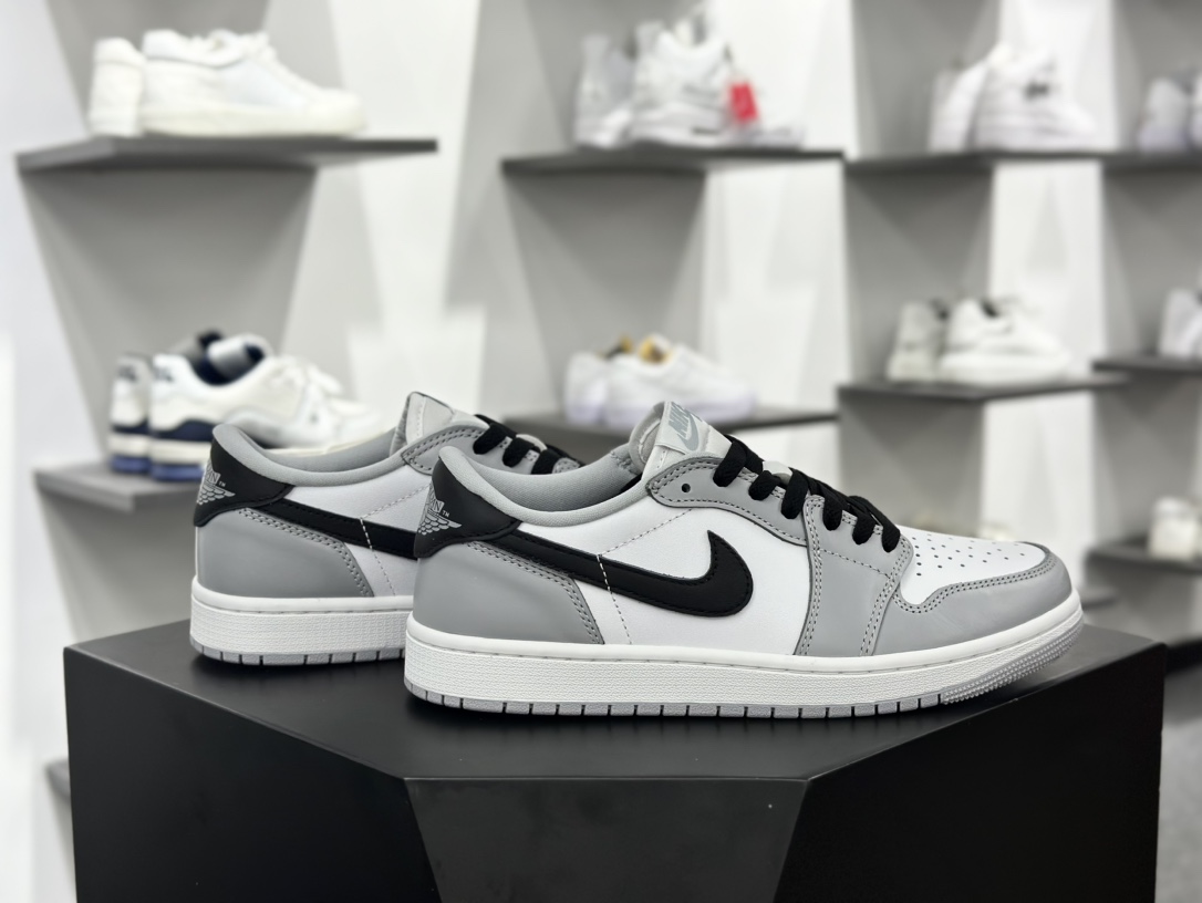 耐克Nike Air Jordan 1 Retro Low OG”Barons”AJ1乔丹一代低帮篮球鞋“OG烟灰白黑钩子”CZ0790-110