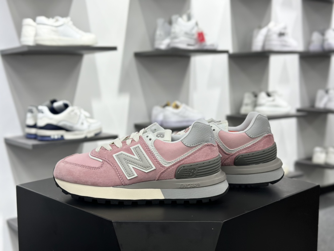 新百伦New Balance U574升级版系列低帮慢跑鞋“樱花浅粉灰”U574LGOP