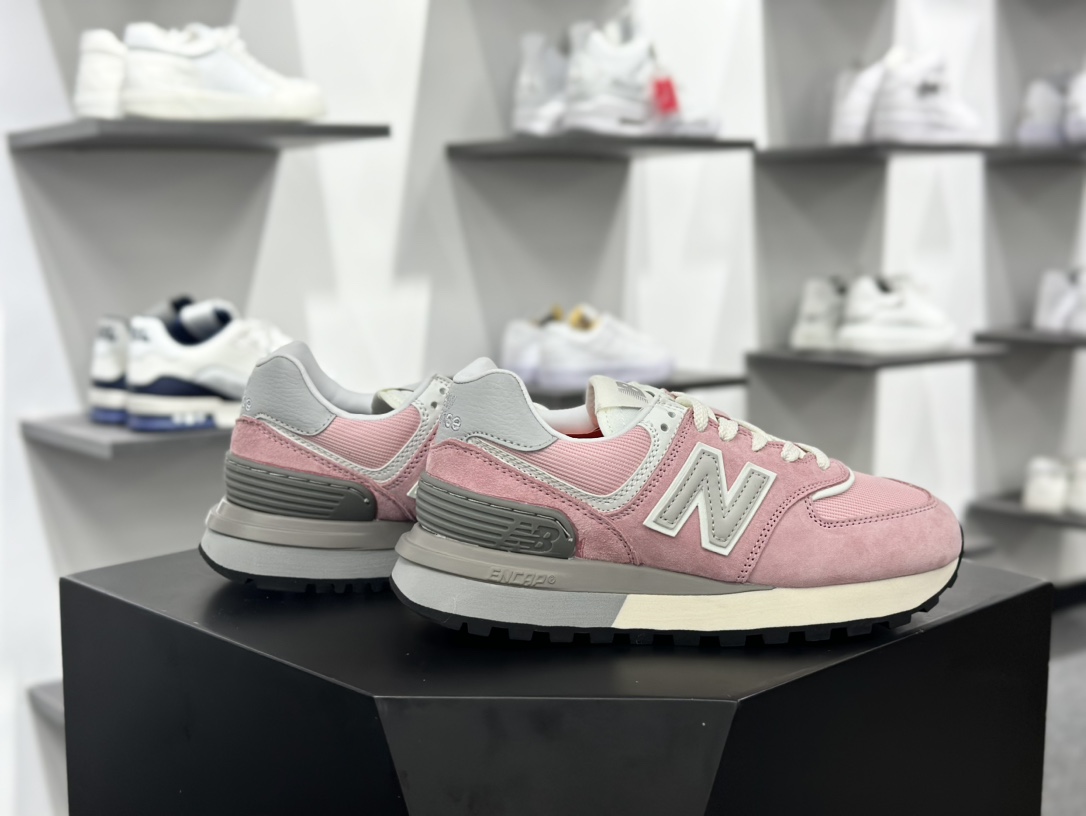 新百伦New Balance U574升级版系列低帮慢跑鞋“樱花浅粉灰”U574LGOP