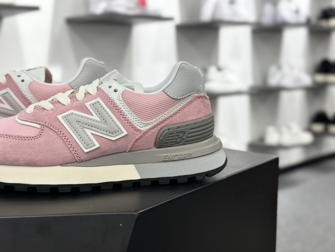 新百伦New Balance U574升级版系列低帮慢跑鞋“樱花浅粉灰”U574LGOP