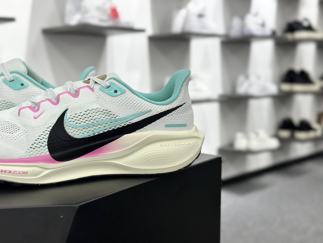 耐克Nike Air Zoom Pegasus 41 Premium”Whit Pink/South Coast Blue”41代超级慢跑鞋“网织白南海岸蓝粉”HM3703-161