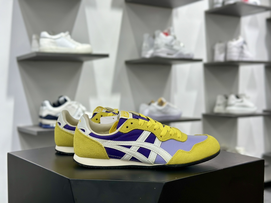 鬼塚虎/Onitsuka Tiger Serrano Low 塞拉诺系列低帮薄底慢跑鞋“黄白紫”1183B400-500