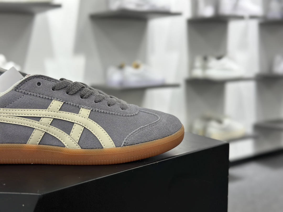 鬼塚虎/Onitsuka Tiger Tokuten 得分系列低帮复古德训风板鞋“帆布米黄棕生胶底”1183C254-200