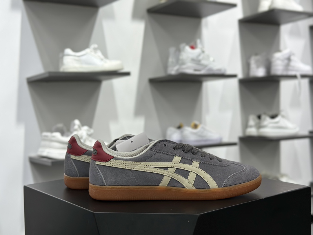 鬼塚虎/Onitsuka Tiger Tokuten 得分系列低帮复古德训风板鞋“帆布米黄棕生胶底”1183C254-200