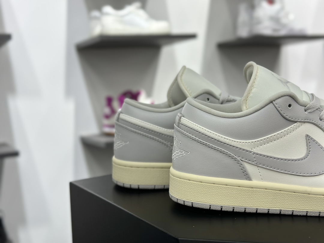 耐克Nike Air Jordan 1 Low”Light Grey/Sail”AJ1乔丹一代低帮篮球鞋“浅灰帆白”DC0774-103