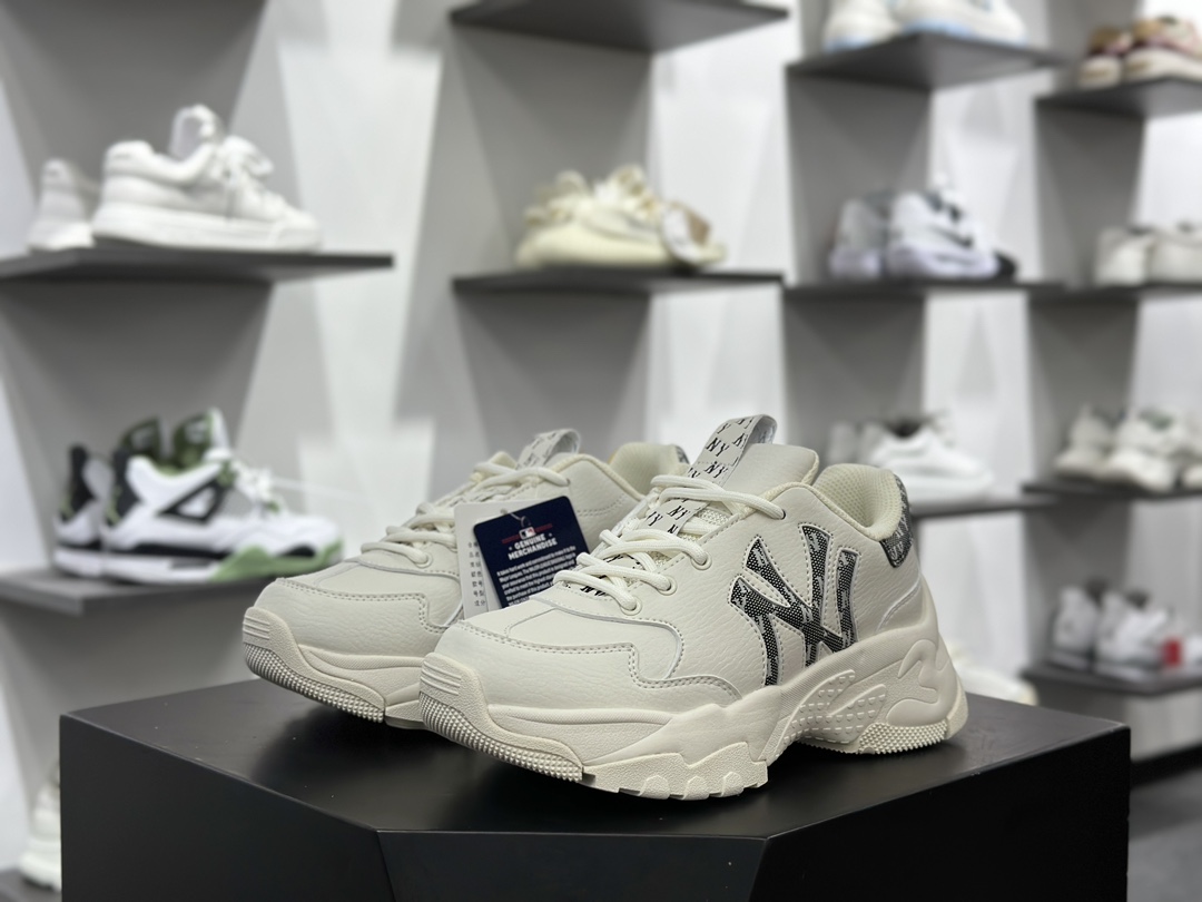 New York Yankees x MLB Big Ball Chunky MONO LT 厚底运动慢跑鞋 3ASHBWM4N(GP001) 满印老花
