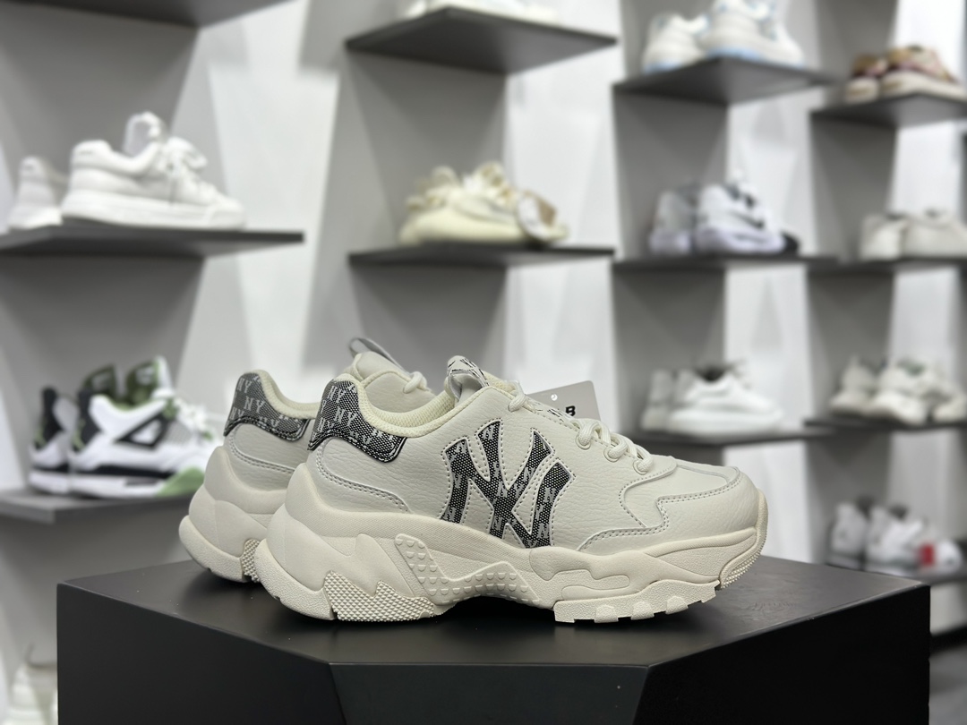New York Yankees x MLB Big Ball Chunky MONO LT 厚底运动慢跑鞋 3ASHBWM4N(GP001) 满印老花