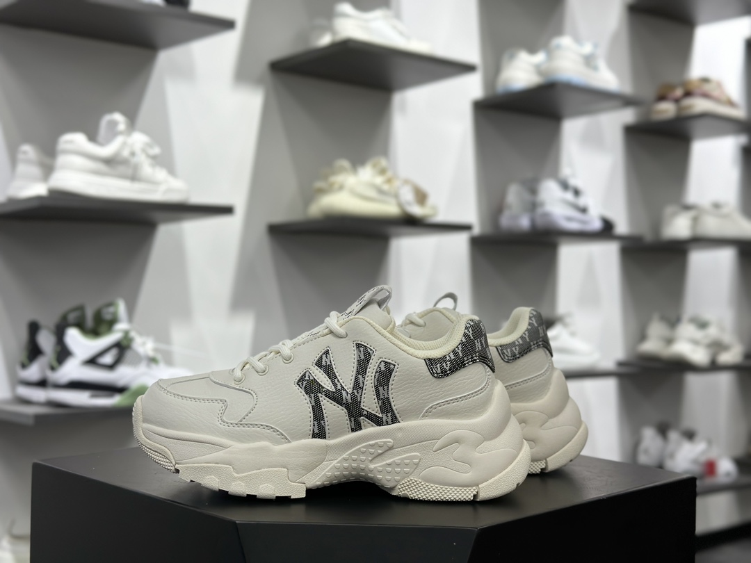 New York Yankees x MLB Big Ball Chunky MONO LT 厚底运动慢跑鞋 3ASHBWM4N(GP001) 满印老花
