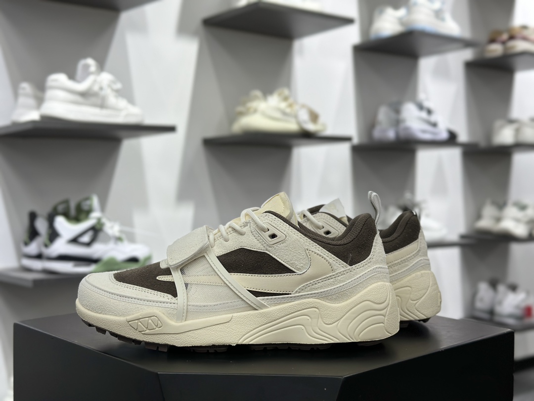 Travis Scott x NK Shark-A-Don ”Sail“ 舒适潮流防滑耐磨低帮生活休闲鞋 TS联名白色 HQ3061-101