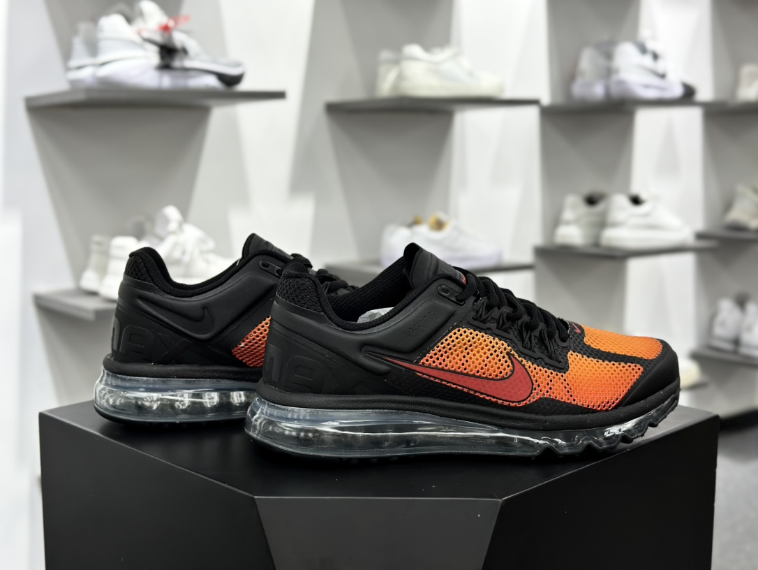 NIKE Air Max 2013 耐克复古透气网布 全掌气垫 缓震跑步鞋 HF4887-873