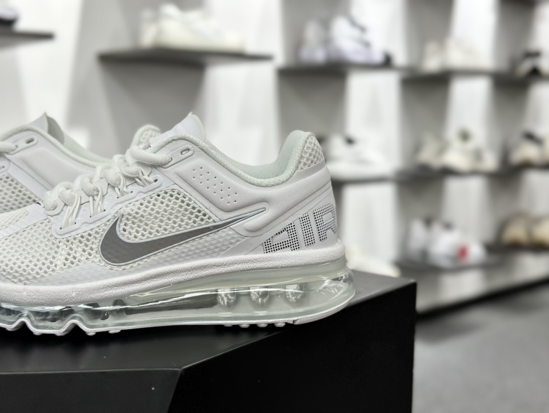 NIKE Air Max 2013 耐克复古透气网布 全掌气垫 缓震跑步鞋 HF4884-100