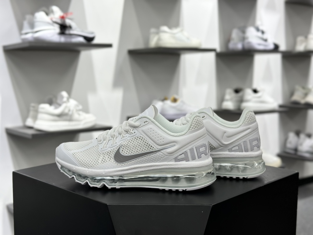 NIKE Air Max 2013 耐克复古透气网布 全掌气垫 缓震跑步鞋 HF4884-100