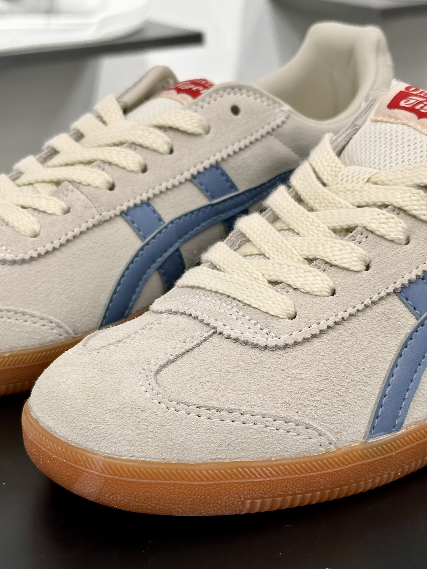 鬼塚虎/Onitsuka Tiger Tokuten 得分系列低帮复古板鞋 白蓝生胶1183A907-202