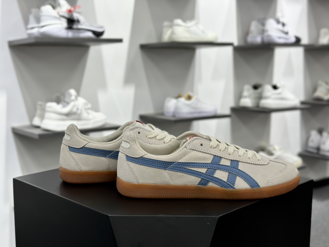 鬼塚虎/Onitsuka Tiger Tokuten 得分系列低帮复古板鞋 白蓝生胶1183A907-202