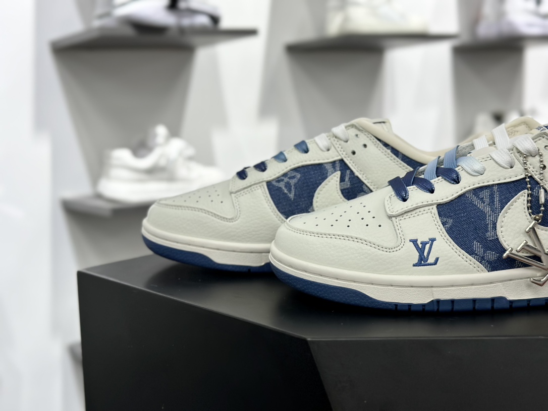 Nike SB Dunk Low LV联名-米蓝印花 低帮休闲板鞋 JH8310-954