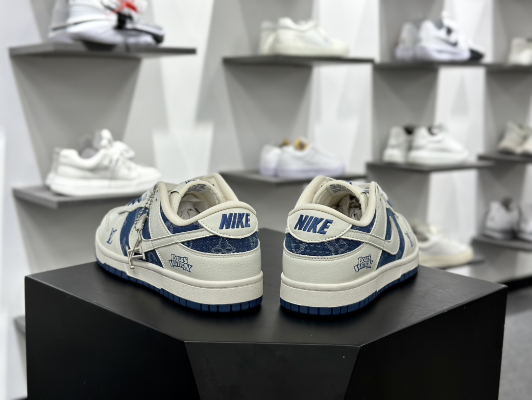 Nike SB Dunk Low LV联名-米蓝印花 低帮休闲板鞋 JH8310-954