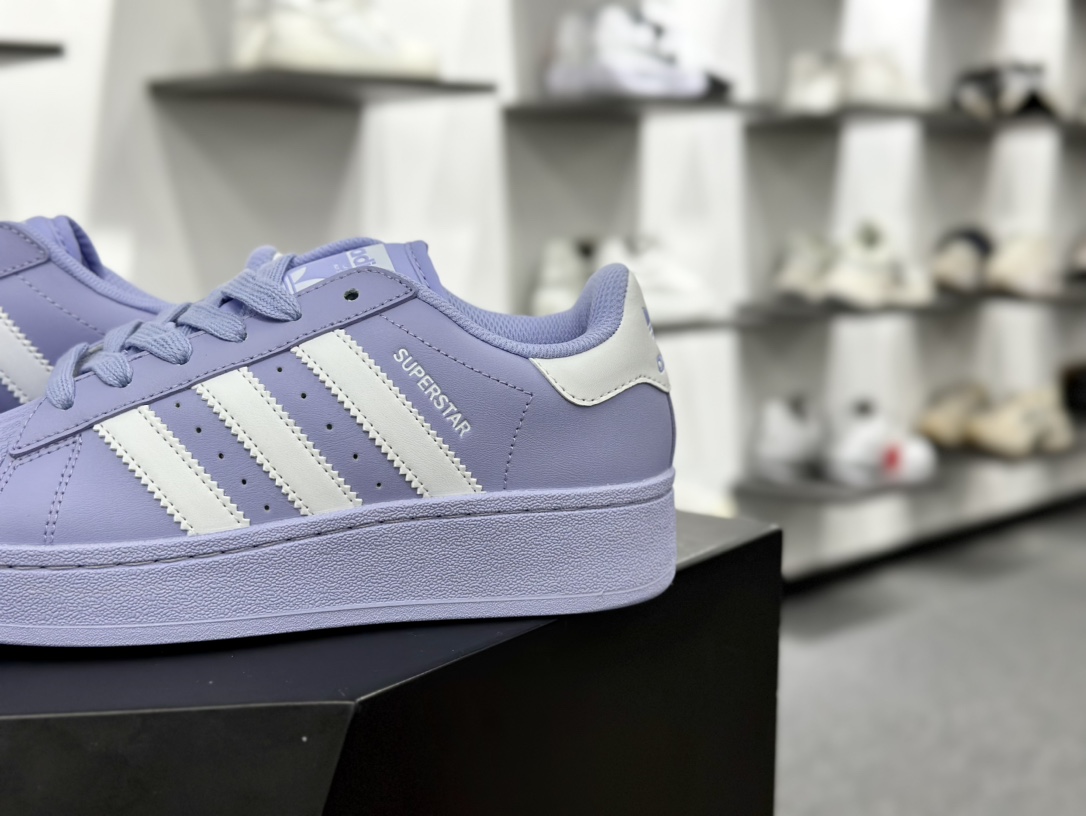 Adidas Originals Superstar XLG 厚底 白黑贝壳头 ID5753