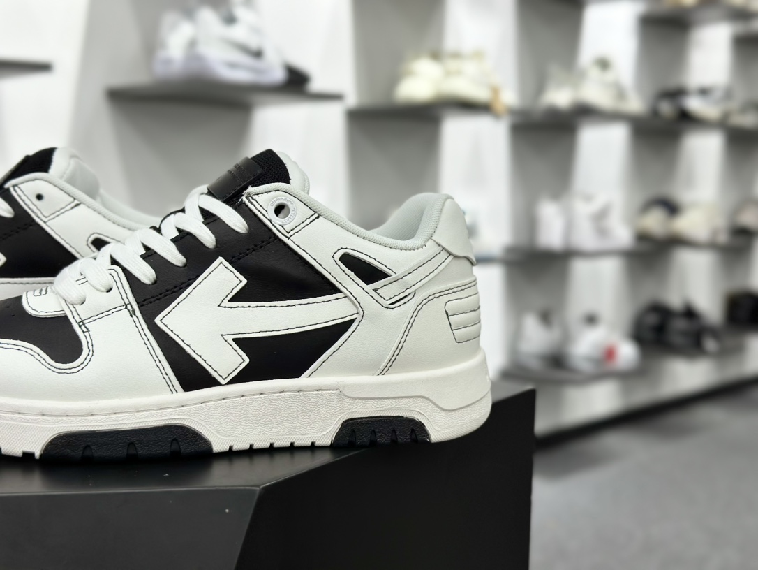 OFF-WHITE Out Of Office ow 低帮系带时尚板鞋 OMIA189S22722