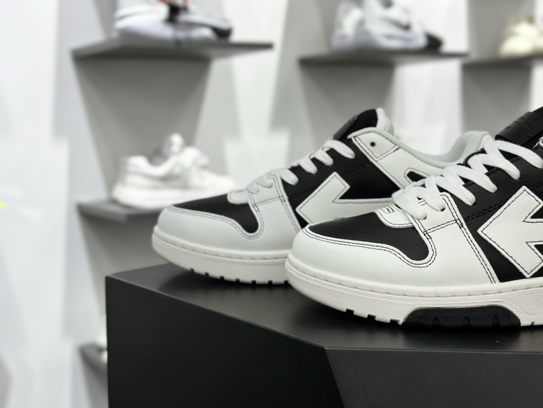 OFF-WHITE Out Of Office ow 低帮系带时尚板鞋 OMIA189S22722