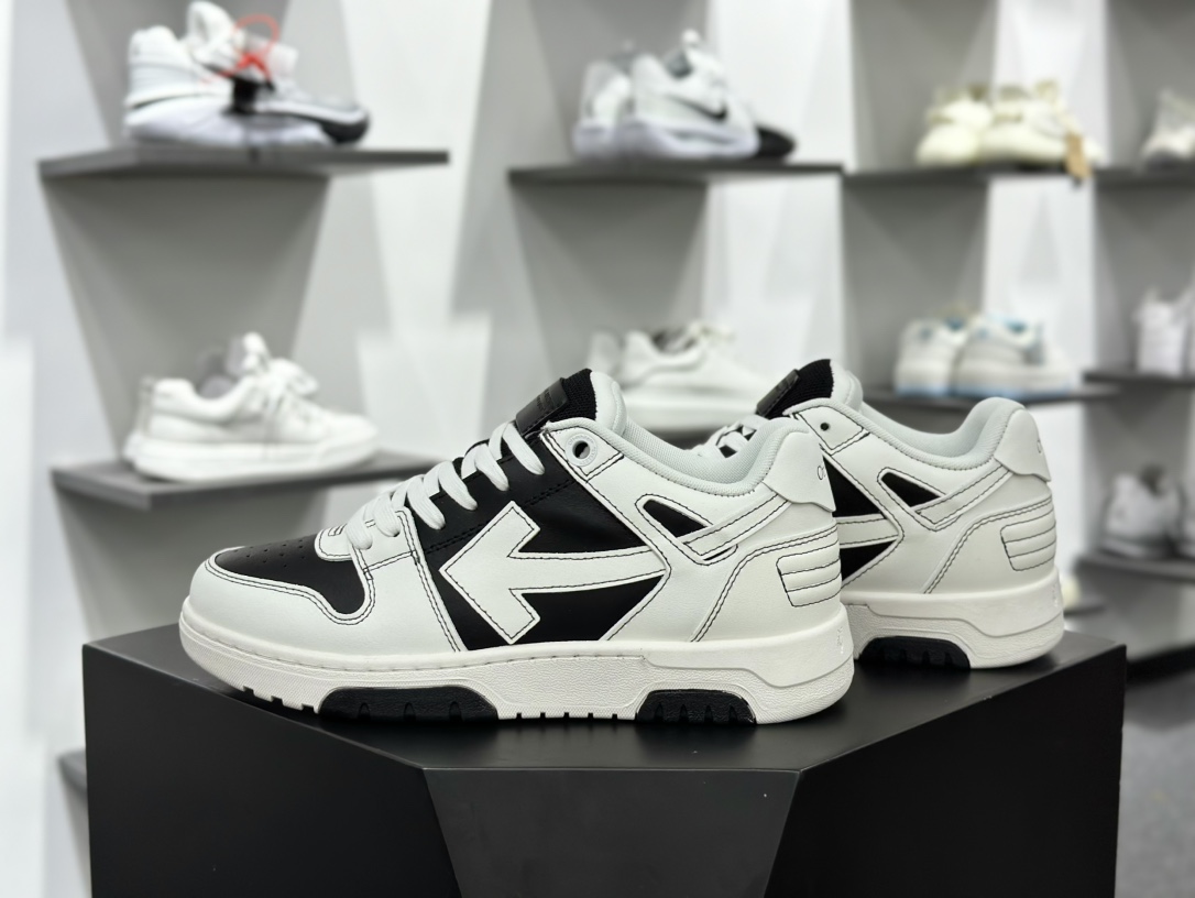 OFF-WHITE Out Of Office ow 低帮系带时尚板鞋 OMIA189S22722