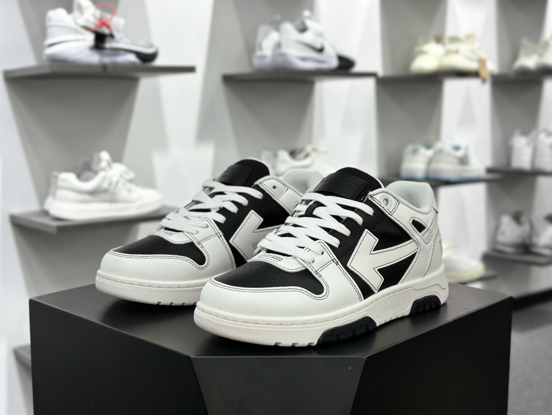 OFF-WHITE Out Of Office ow 低帮系带时尚板鞋 OMIA189S22722