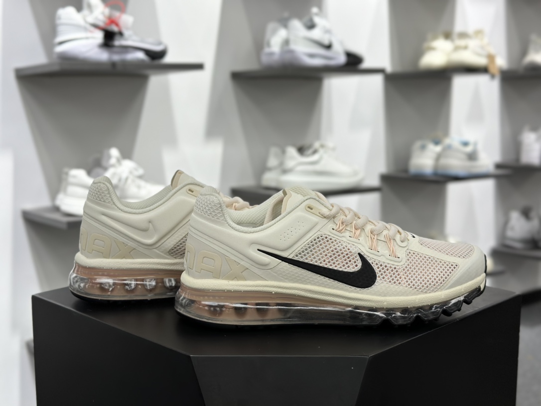 NIKE Air Max 2013 耐克复古透气网布 全掌气垫 缓震跑步鞋 HF3660-100