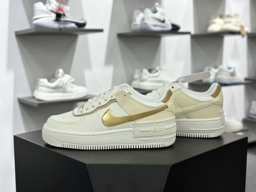 Nike Air Force 1 Shadow 解构系列空军一号低帮运动休闲板鞋 DZ1847-108