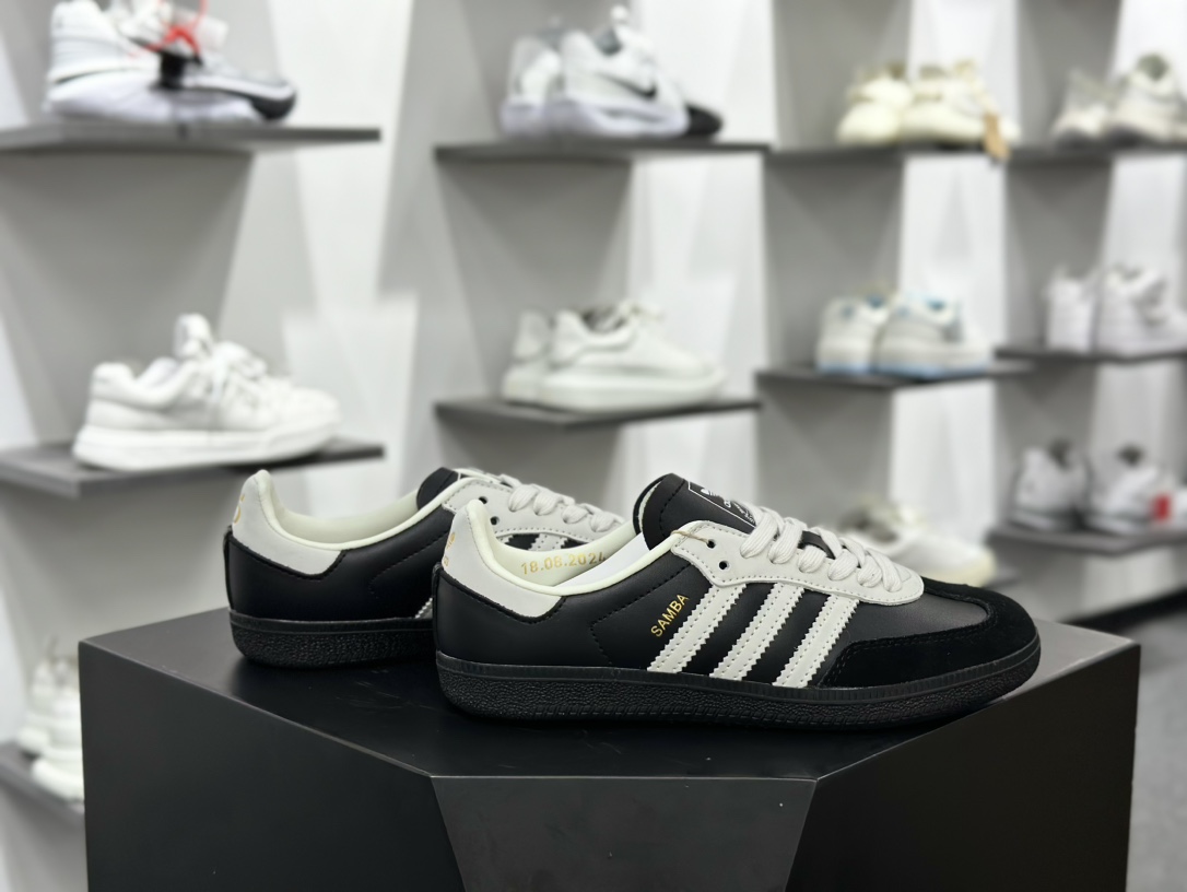 adidas originals Samba OG 75th Anniversary 黑白 JP5282