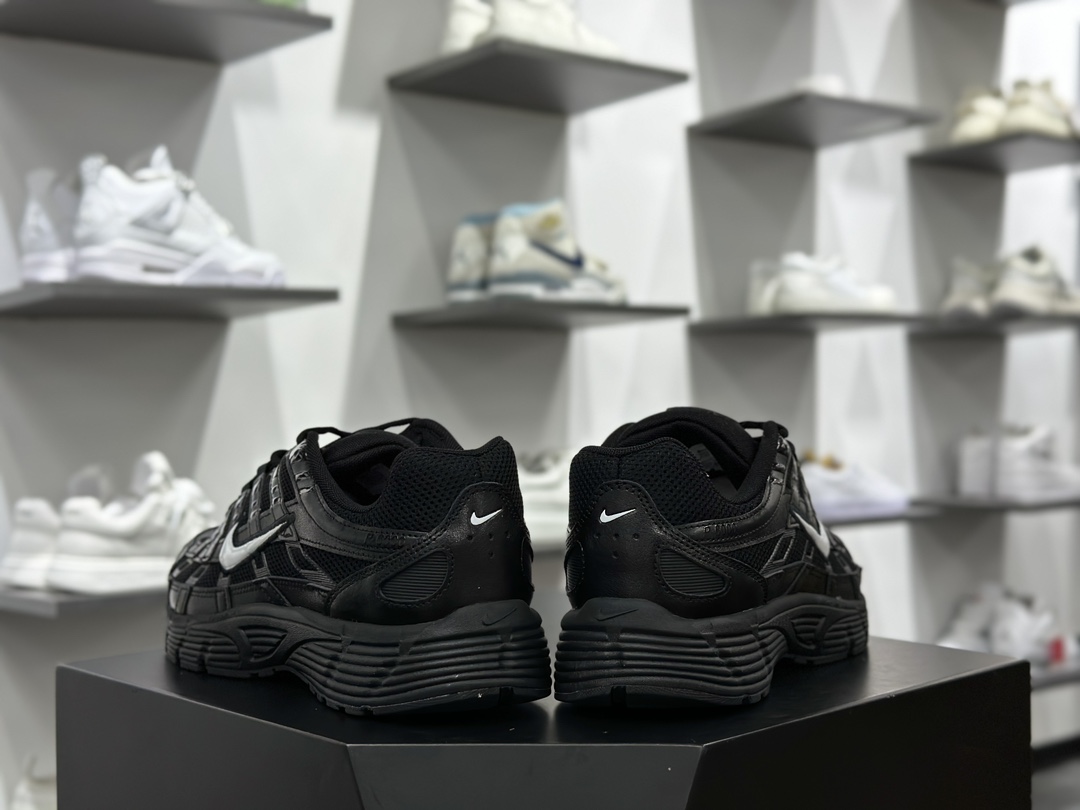 耐克Nike P-6000 Premium”Black/White”系列低帮复古慢跑鞋“全黑白钩”HF1052-010