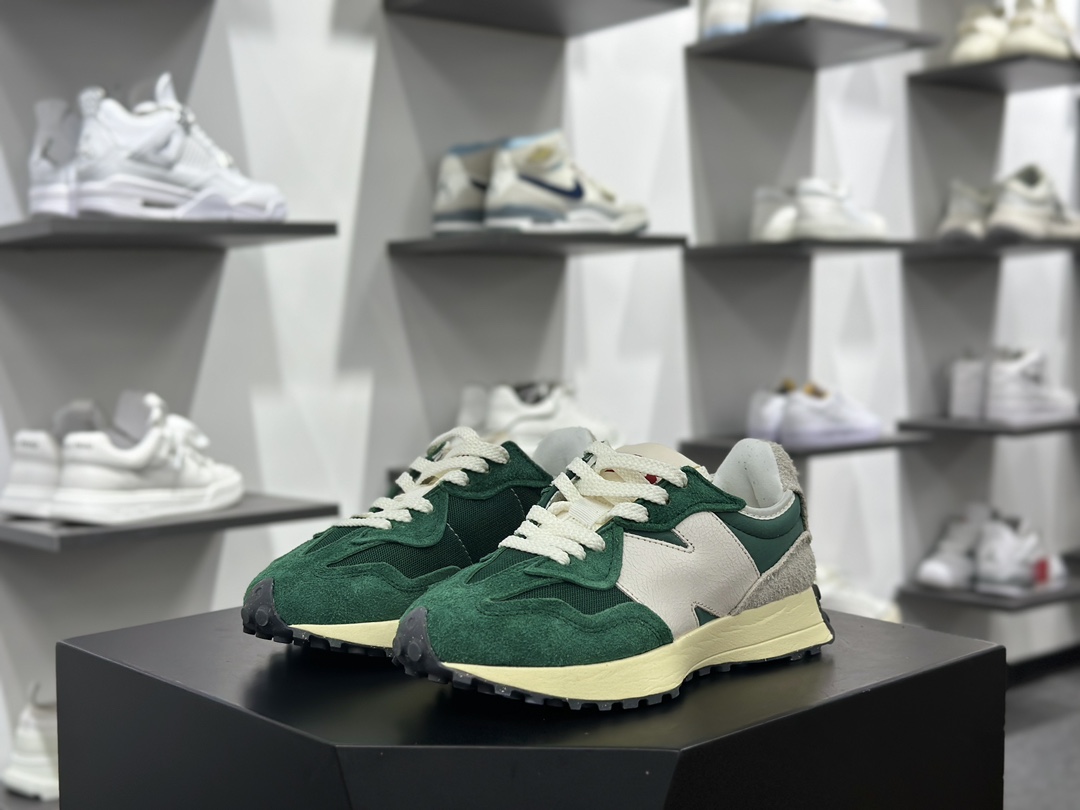 新百伦New Balance 327”Rich Earth”系列低帮复古休闲运动慢跑鞋“绿白”U327WRG