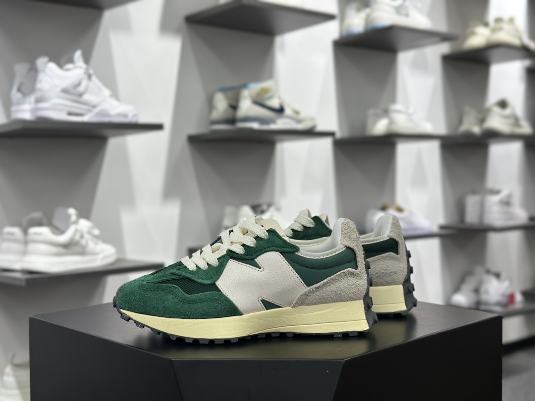 新百伦New Balance 327”Rich Earth”系列低帮复古休闲运动慢跑鞋“绿白”U327WRG