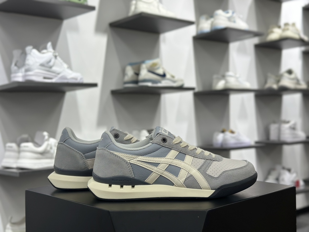 Asics Onitsuka Tiger Ultimate 81 EX 亚瑟士终极系列低帮复古风百搭皮革休闲运动慢跑鞋  1183B510-103