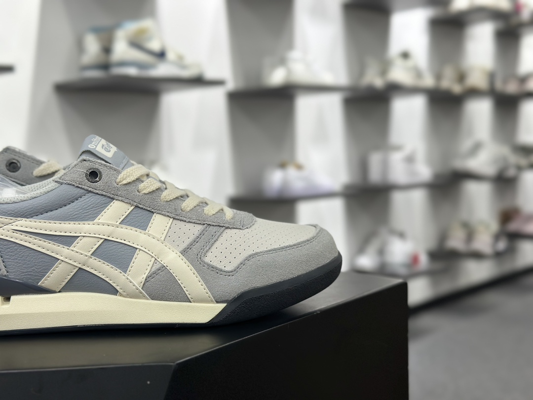 Asics Onitsuka Tiger Ultimate 81 EX 亚瑟士终极系列低帮复古风百搭皮革休闲运动慢跑鞋  1183B510-103