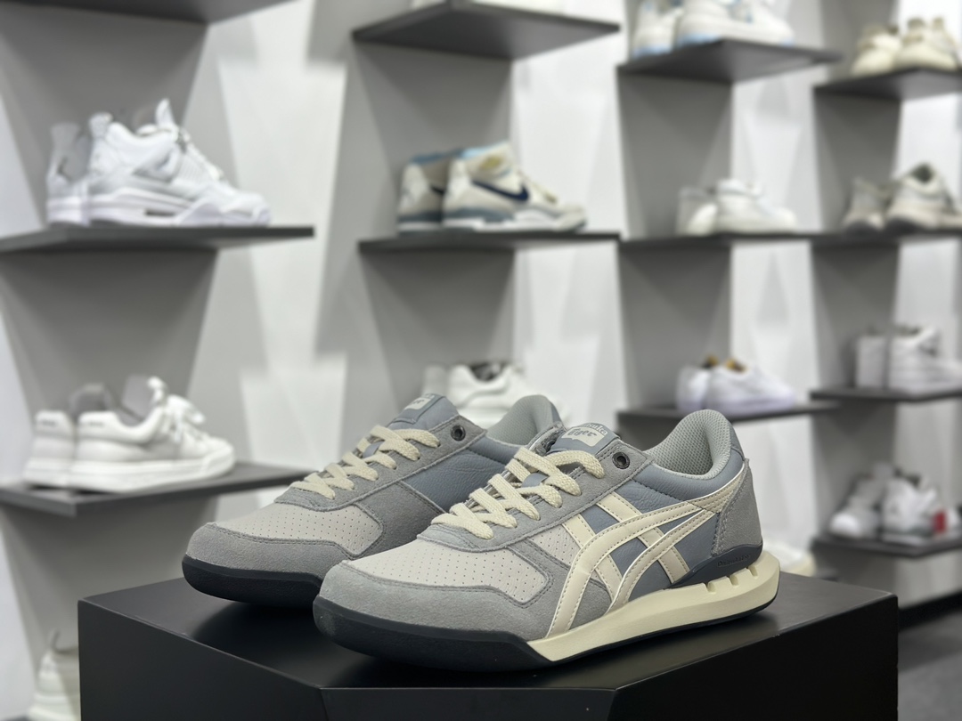 Asics Onitsuka Tiger Ultimate 81 EX 亚瑟士终极系列低帮复古风百搭皮革休闲运动慢跑鞋  1183B510-103