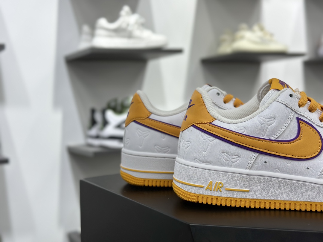 路易威登Louis Vuitton x Nike Air Force 1 07 LV8”White/Yellow/LV Monogram”空军一号板鞋“皮革白黄灰LV老花”DR9868-700