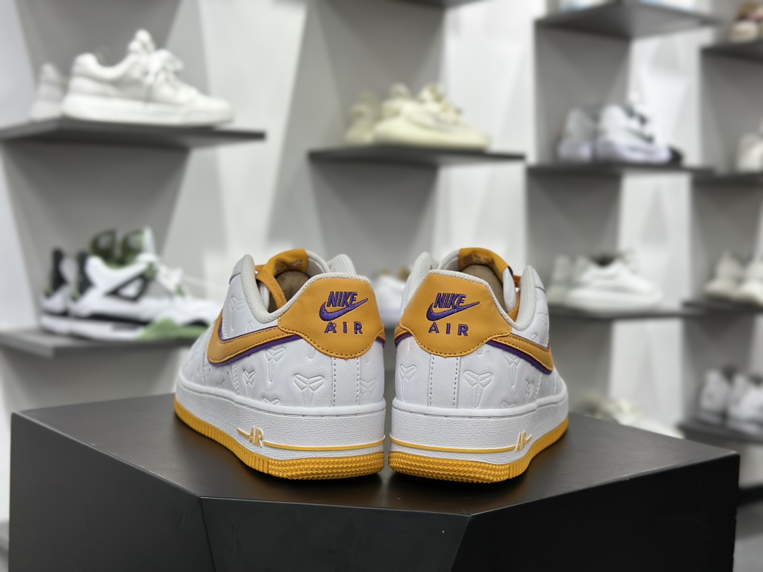 路易威登Louis Vuitton x Nike Air Force 1 07 LV8”White/Yellow/LV Monogram”空军一号板鞋“皮革白黄灰LV老花”DR9868-700