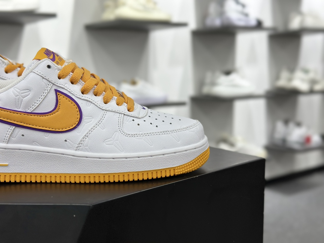 路易威登Louis Vuitton x Nike Air Force 1 07 LV8”White/Yellow/LV Monogram”空军一号板鞋“皮革白黄灰LV老花”DR9868-700