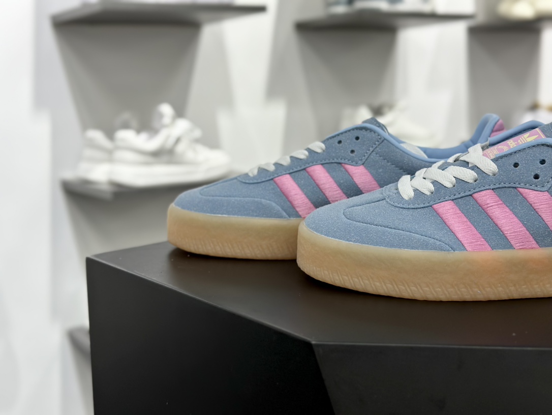 Adidas三叶草SAMBA ROSE 厚底休闲板鞋  JH8836