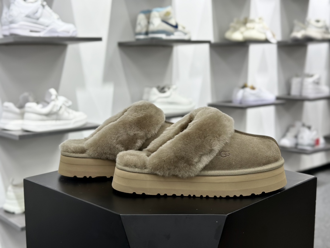 （三层厚底） UGG Coquette 懒人拖鞋三层加厚