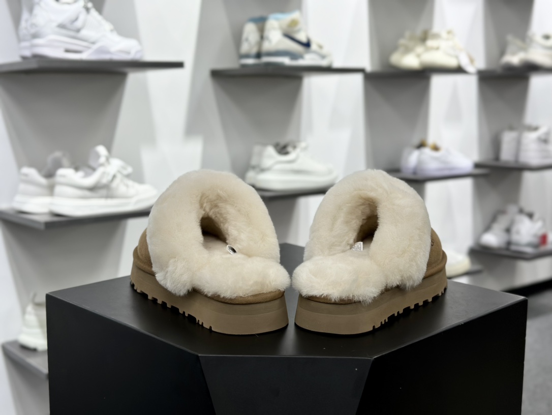 两层厚底） UGG Coquette 懒人拖鞋两层加厚