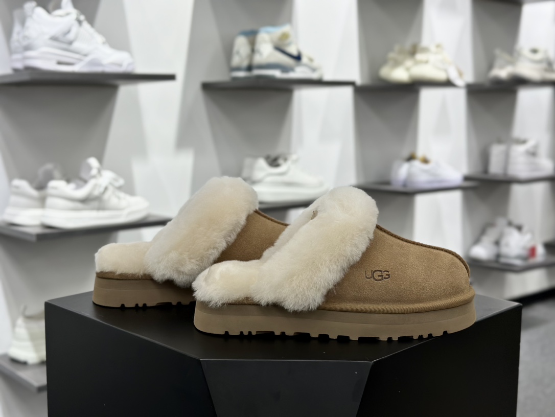 两层厚底） UGG Coquette 懒人拖鞋两层加厚