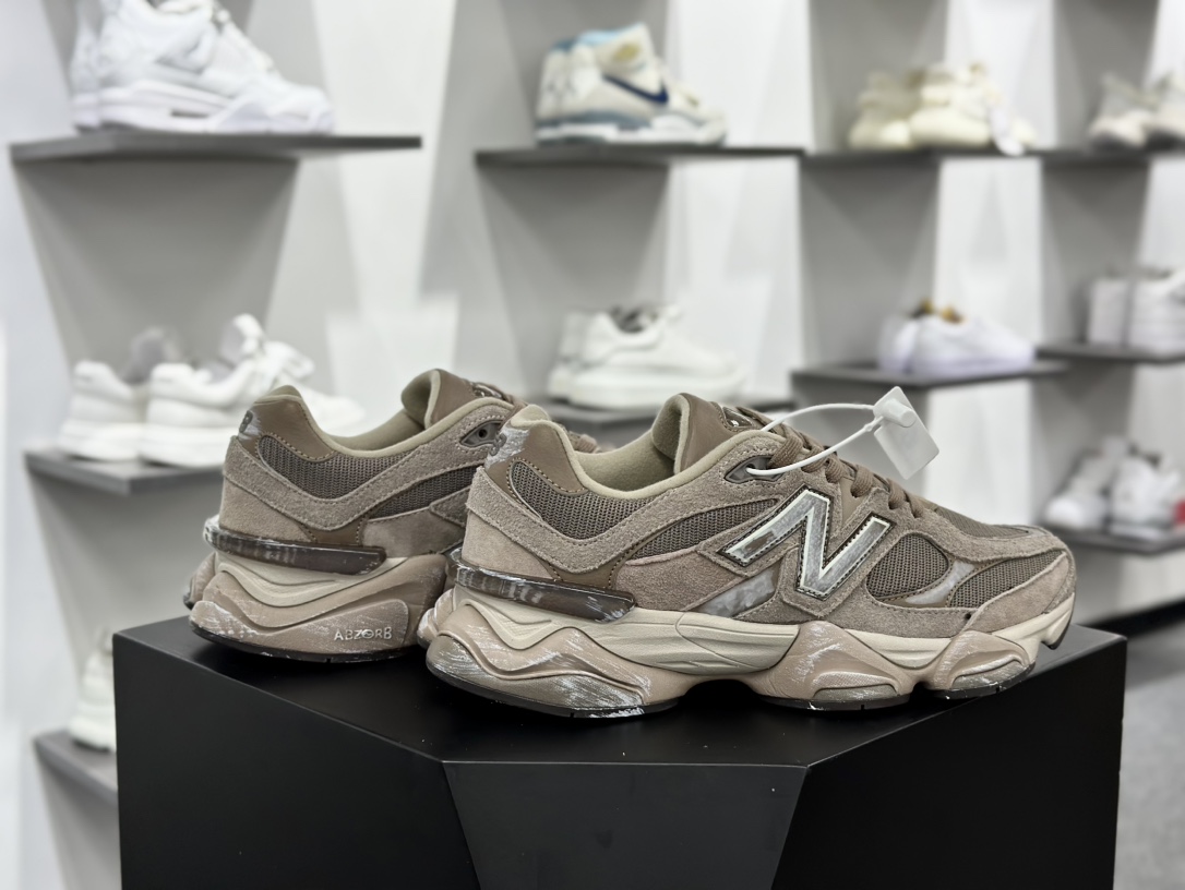 New Balance 9060”Mushroom”系列复古百搭老爹风小象蹄跑步鞋“蘑菇棕做旧”U9060PB