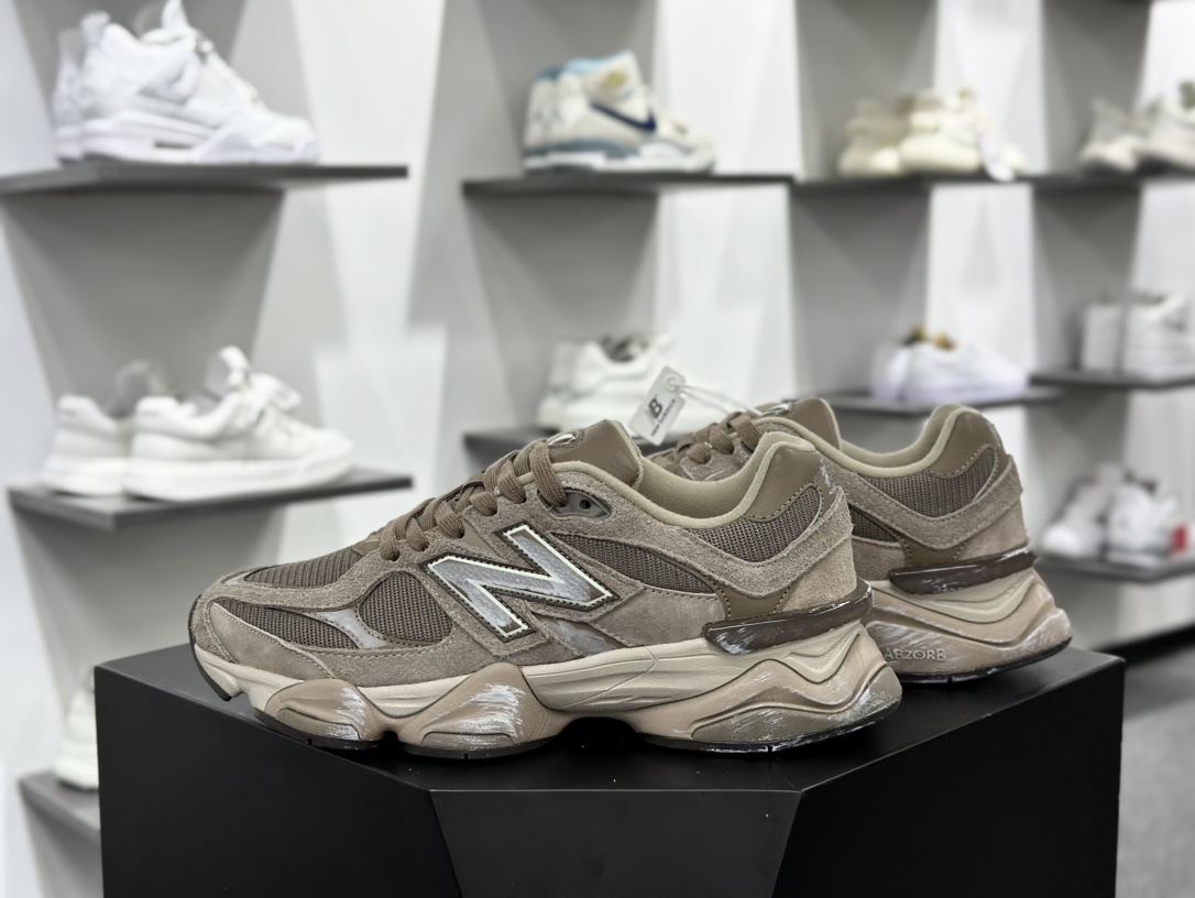 New Balance 9060”Mushroom”系列复古百搭老爹风小象蹄跑步鞋“蘑菇棕做旧”U9060PB