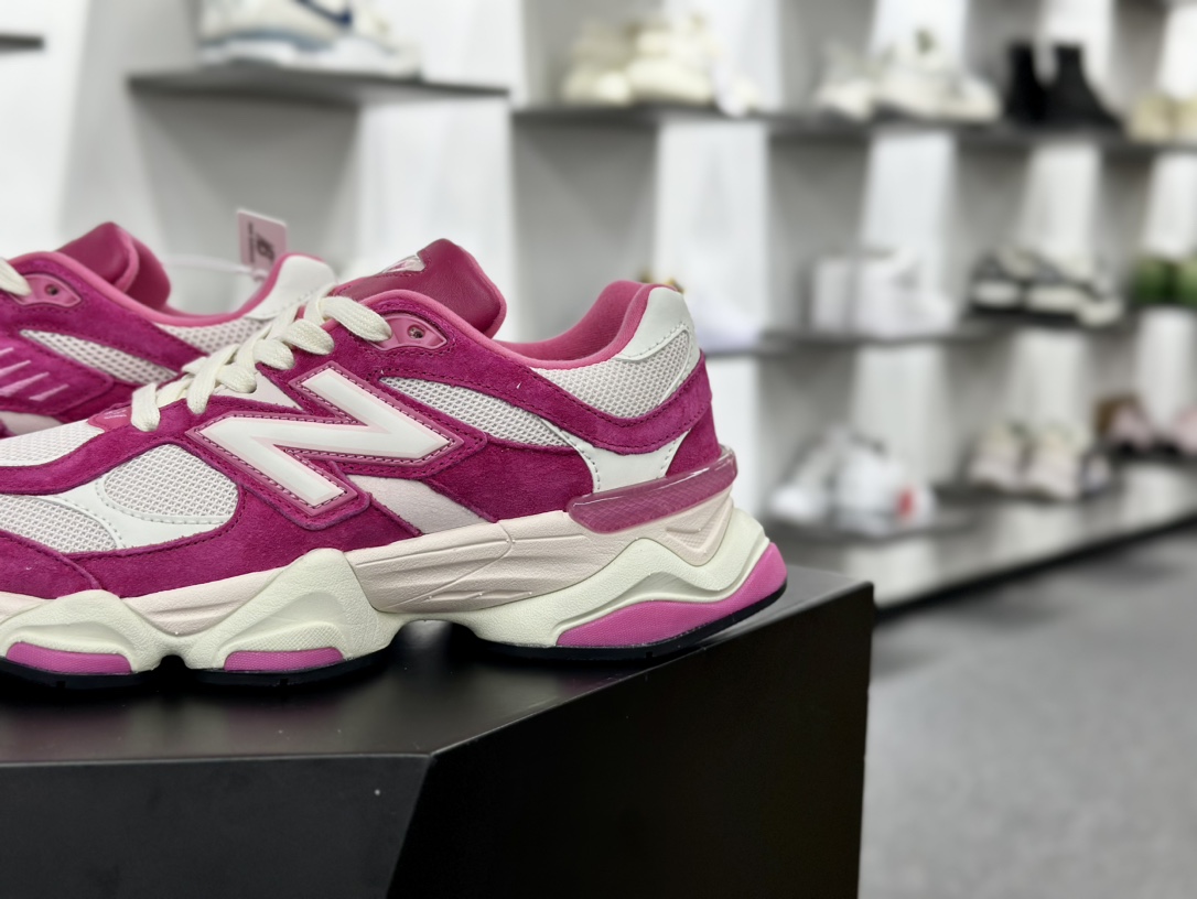 新百伦New Balance 9060”Rose Pink”系列复古百搭老爹风跑步鞋“玫粉米白”U9060FP