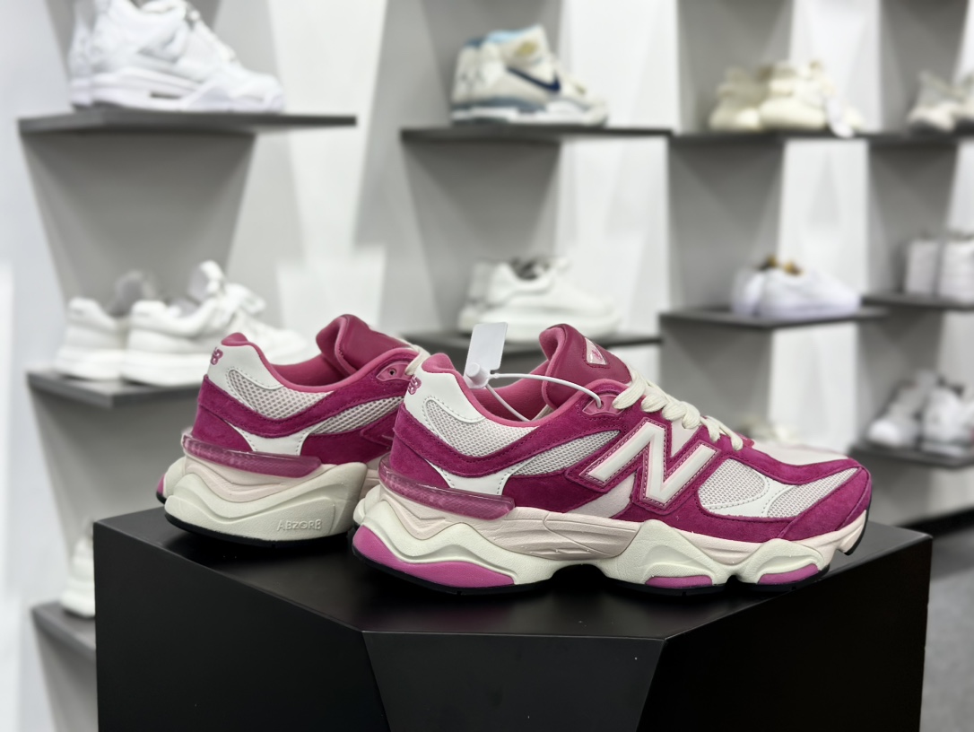 新百伦New Balance 9060”Rose Pink”系列复古百搭老爹风跑步鞋“玫粉米白”U9060FP