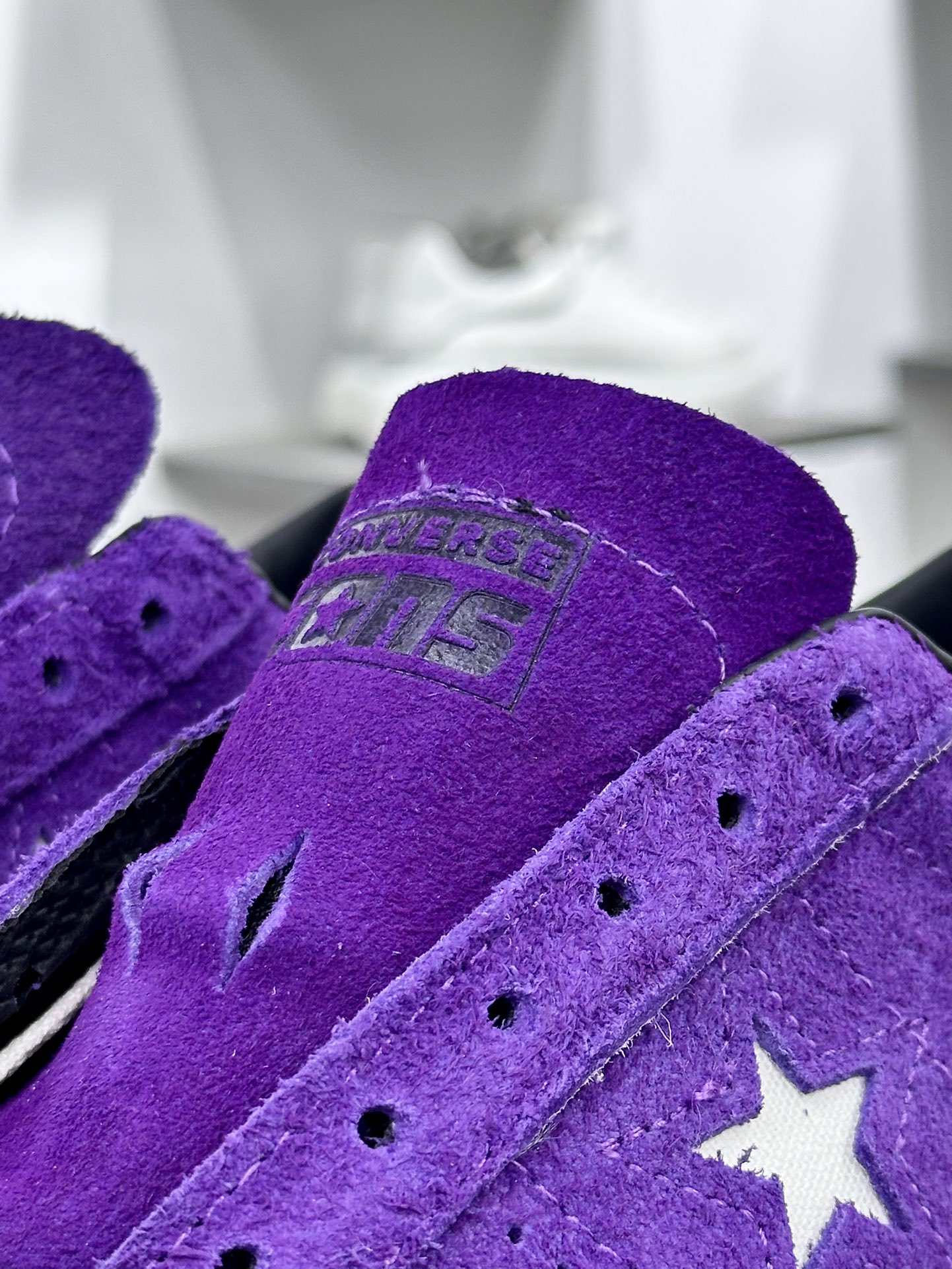 匡威Converse One Star OX Pro”Night Purple”一星系列经典低帮板鞋“翻毛恶魔夜紫白”A08141C