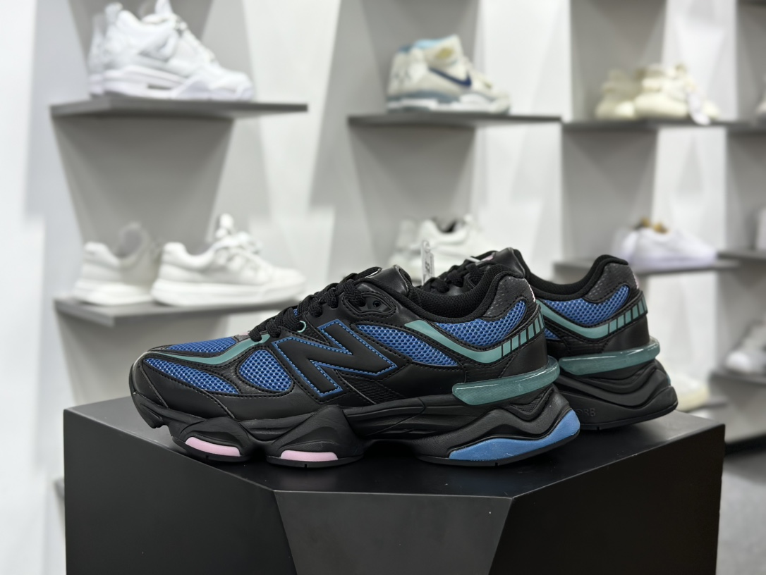 NB新百伦New Balance 9060”Blue Agate”系列复古跑步鞋“黑粉绿蓝”U9060AGC