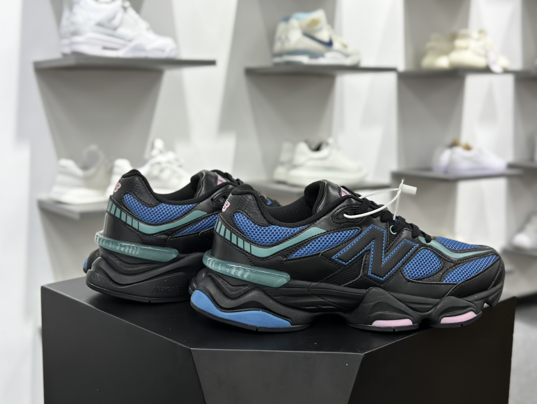 NB新百伦New Balance 9060”Blue Agate”系列复古跑步鞋“黑粉绿蓝”U9060AGC