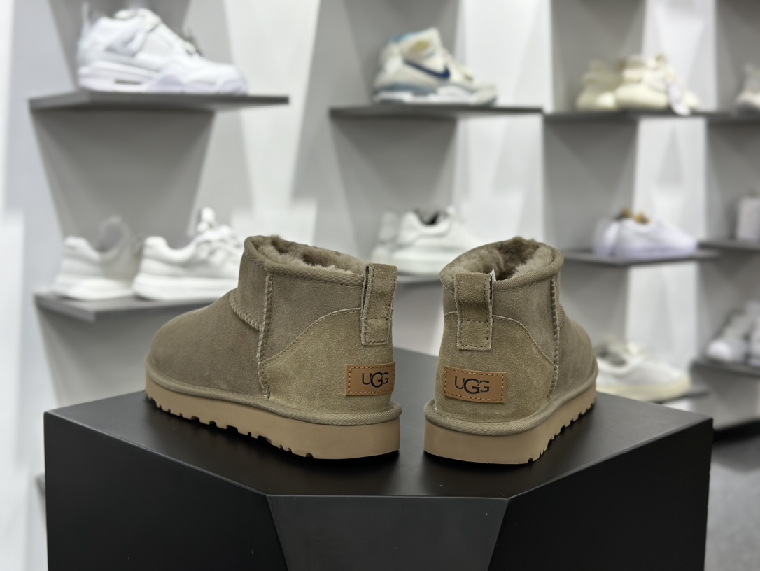 UGG W Classic Ultra Mini 经典迷你超短系列8.9cm短筒加绒休闲百搭短靴“羚羊棕加绒”1116109-ALP